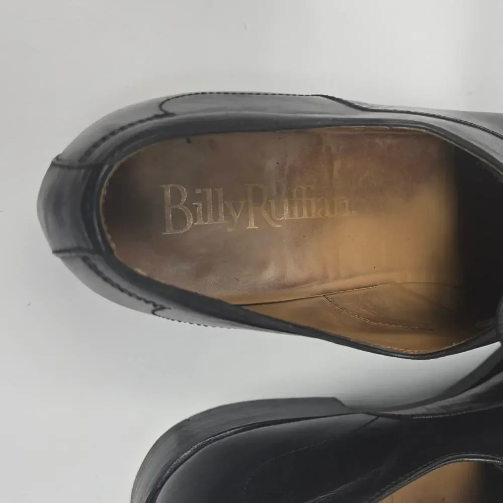 Billy Ruffian Black Leather Oxford Dress Shoes – Men’s UK 12 / US 13.5 / EU 47